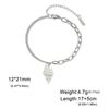 Moda Simple Tentación de Comida Damas Chica Pulsera Romántica Corte Acero de Titanio Colgante de Helado Pulsera de Acero Inoxidable