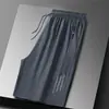 Pantalones Cortos Casuales de Seda de Hielo para Hombre Elásticos de Aire Acondicionado Pantalones Deportivos Juveniles de Secado Rápido Transfronterizos Delgados Pantalones de Playa