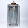 Registro de Fumaça Automático 70°C Galvanizado para Jardim, Porta de Exaustão de Fumaça Multi-folhas, Válvula Reguladora de Vazão de Ar, Registro de Fumaça e Fogo Elétrico