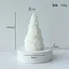 Vela Aromática de Natal em Formato de Laço Tridimensional, Design Criativo, Cera de Soja, Vela Aromática Sem Fumaça Transfronteiriça