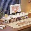 Suporte Elevador para Computador Workstation de Mesa Prateleira de Armazenamento para Mesa de Escritório Doméstico Elevador de Monitor de Camada Dupla