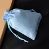 Em Estoque 10x14 Sacos de Linho com Cordão para Presentes e Acessórios de Festa de Natal, Bolsas de Linho para Atacado com Impressão de Logotipo Disponível