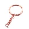 Chaveiro de Metal com Corrente de Extensão, Chaveiro Galvanizado Multicor, Fivela de Enforcador de Boneca DIY Feita à Mão, Acessórios de Joalheria Atacado