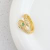 Anillo de Cobre Exquisito para Celebridad de Internet Apertura Ajustable Anillo de Dieta Uña con Forma de Serpiente Flor Wan Anillo Jane Anillo para Hombres y Mujeres Joyería
