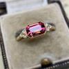 Joyería Silver Chen Temu Comercio electrónico transfronterizo europeo y americano Venta caliente Boda Compromiso Anillo de oro Anillo de circonita para mujer