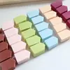Esponja de maquiagem em formato de casa pequena pentagonal, para uso úmido e seco, algodão de maquiagem, ovo de beleza, cushion, esponja para BB cream