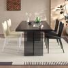 Mesa de Jantar de Ardósia Luxo Leve Apartamento Pequeno Retangular Moderna Simples Mesa de Jantar e Cadeiras Penduradas Acrílico Suspenso Mesa para Uso Doméstico