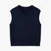 Colete de Tricô de Algodão Torcido Novo para Crianças Primavera e Outono para Meninos e Meninas, Colete Suéter Estilo Colégio Britânico para Roupa Externa