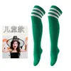 Calcetines Altos Rayados Europeos y Americanos Transfronterizos para Niños y Niñas, para Halloween, Navidad, Cosplay, hasta la Rodilla