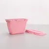 Caja de Plástico Cuadrada de PP Lista para Usar del Fabricante Caja para Empacar Bolitas de Lavandería con Tapa Caja de Almacenamiento 50 Piezas 60 Piezas Caja para Bolitas