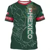Mundial de Verano Argentina México Brasil Camiseta de Fútbol Manga Corta Transpirable para Hombre Estampada de Aficionado Se Puede Personalizar