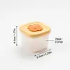 Molde de Cubitos de Hielo de Silicona, Caja para Congelar y Porcionar Alimentos, Sellado para Prevenir Transferencia de Olores, Caja Sellada Multifuncional Transfronteriza, Caja para Salsa para Dipear