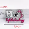 Nuevas letras de dibujos animados transfronterizas polvo suelto película acrílica accesorios joyería DIY atmósfera parche de Halloween