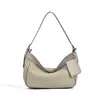 2026 Nueva Bolsa de Axila Casual Estilo Coreano de Cuero Genuino para Mujer, Bolso de Mano de Piel de Vaca de Capa Superior, Bolso de Hombro de Cuero Suave para Viajes de Negocio para Mujer