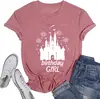 Comercio Exterior Tops para Mujer Comercio Electrónico Transfronterizo Amazon Camiseta de Algodón Estampada a Color
