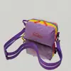 Bolso Cruzado de Nylon Portátil Repelente al Agua de Color Contrastante, Bolso de Hombro Pequeño Cruzado para Exteriores, Bolso de Hombro Deportivo Estilo Unisex Pareja