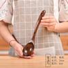 Espátula de Madera Antiadherente Teca Tailandesa Espátula de Cocina de Mango Largo Espátula para Freír Cuchara de Madera Cuchara de Cocina de Cocina Juego de Espátulas