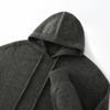 Outono e Inverno Novo Suéter de Lã Pura Suéter Masculino com Capuz Pulôver Suéter Casual Tricotado Base Moletom Suéter Cor Sólida