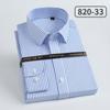 Camisa Social Masculina de Manga Longa 100% Algodão Dp Pronta para Usar Resistente a Amassados com Listras de Algodão