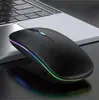 Mouse Dual-Mode 2.4G+Bluetooth para Notebook Escritório Desktop Carregamento Silencioso Mouse Sem Fio Conectado ao Mouse Bluetooth