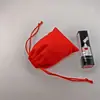 Bolsa de veludo vermelho com cordão alisador de cabelo instrumento de beleza produtos de alta qualidade para cuidados com a pele power bank para celular bolsa para joias em estoque