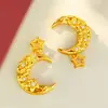 Joyería Chapada en Oro Nuevo Estilo Chino Colgante de Luna Hueca Collar Oro de Imitación Técnica Antigua Nicho Gama Alta Versátil Cadena para Suéter