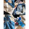 ¡Duni! Jeans Baguette Crop de Tiro Alto Ajustados de Algodón Lycra Elástica en 4 Direcciones para Mujer Que Hacen Que las Piernas Se Vean Más Largas