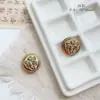 Vidrio checo doméstico vintage hortensia mariposa oso hojas hechas a mano trazado oro pulsera DIY material accesorios