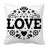 Feliz Día de San Valentín Feliz Funda de Almohada Piel de Durazno Funda de Almohada Plataforma Transfronteriza Suministro de Fábrica zxt561