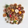 Decoraciones Navideñas Flores Secas, Frutas Secas, Piñas, Virutas de Madera, Hojas, Conjunto Combinado de Flores Secas y Frutas Secas, Accesorios Retro para Fotos