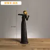 WG6Q Adornos de Niña de Ballet Clásico Lujo Ligero Mueble de TV Aparador de Vino Decoraciones para el Hogar Arte de Danza Alta