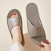 Pantuflas de piel sintética para mujer, verano, casa, venta al por mayor, interior, antideslizantes, oficina, salón de belleza, cuero de lujo ligero, pantuflas para el hogar de hombre