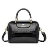 Bolso para Mujer Nuevo 2024 Bolso Cruzado Bolso de Hombro Cuero Lacado Cara Brillante Bolso de Mano para Mujer Peinado de Una Pieza Europeo y Americano para Mujer