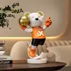 Oso Violento Celebridad de Internet Adorno para Sala de Estar Juego Completo Decoración Gabinete de Vino Gabinete de TV Gabinete de Oficina Tamaño Pequeño Gama Alta