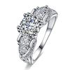 Anel de diamante asas de anjo venda quente comércio exterior anel de zircônia com diamante branco cravejado venda quente AliExpress joias de comércio exterior