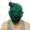 Máscara de Payaso de Halloween Látex Fantasma de Terror Diablo Aterrador Máscara de Payaso Máscara de Fantasma con Sombrero Negro Máscara