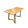 Muebles de Comedor Foshan Guangzhou Muebles de Ocio Reunión Recepción Tienda de Té de Leche Madera Maciza Barra de Libros Cafetería Juego de Mesa y Silla