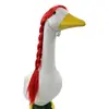 Comercio Exterior Transfronterizo Venta Caliente Hecho a Mano Tejido de Ganchillo Peluca Sombrero de Ganso Americano Lindo Sombrero Decorativo Peluca Cubrecabezas