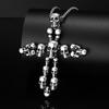 Nuevos Productos Europeos y Americanos Transfronterizos, Collar con Colgante de Calavera Cruzada Retro, Moda de Nicho Personalizada Creativa para Hombre