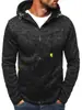 Novo Suéter Jacquard Esportivo Casual Masculino Cardigan de Lã Jaqueta com Capuz 1