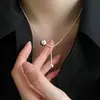 Colar de Cachorro Dachshund Doce e Legal para Mulheres, Simples e Fashion, Estilo Coreano Versátil, Corrente de Clavícula Única, Estilo Ins, Corrente de Pescoço de Luxo Leve