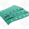 Fabricante de Papel de Lija Redondo de 6 Agujeros Grano 80 Verde, Papel de Lija para Lijado en Seco de 49 Agujeros para Pulir Masilla de Coche y Superficie de Pintura, Papel de Lija Personalizado