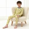 Conjunto de Ropa Interior Térmica de Algodón Grueso Clase A Otoño e Invierno para Niñas y Niños, Conjunto de Pijama para el Hogar sin Costuras
