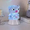Hucha Transfronteriza Forma de Cerdo Lentejuela Líquido Color Fantasma Cambiante con Batería Base Blanca Decoración Adornos Infantiles Lámpara de Mesa Pequeña