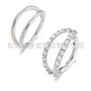 Explosiones Transfronterizas Combinación Nuevo Aro para Nariz Acero Inoxidable 316 Capa Única Doble Capa Pendientes de Diamante Joyería para Piercing Aobao