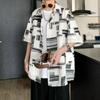 Camisas Casuales de Verano Vintage de Talla Grande Nuevas para Hombre y Mujer de Manga Corta, Camisas de Playa de Pareja Modernas Frescas y Holgadas