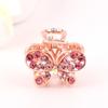 Nuevo tamaño pequeño Pinza de Agarre Pinza para el Cabello Pinza para el Cabello Flequillo de Adulto Pinza para el Cabello Infantil Pinza Superior Rhinestone Electrochapado Accesorios Elegantes para el Cabello Tocado