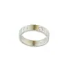Anel de Cartão V-Gold Moda Anéis de Casal de Aço Titânio Anel de Cartão Sem Diamantes Três Diamantes Estilo Europeu e Americano Personalizado Venda Direta de Fábrica