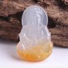 Pingente Colorido de Calcedônia Tipo Gelo de Guanyin Buda Ruyi, Jade, Joia de Jade, Ágata, Pingente Cor de Açúcar, Pingente de Jade, Suprimento para Transmissão ao Vivo