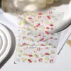 Adesivo de Unha Artística Peixe Gato Plano Linha Exquisita Ligamento Fino Adesivo Decorativo de Unha